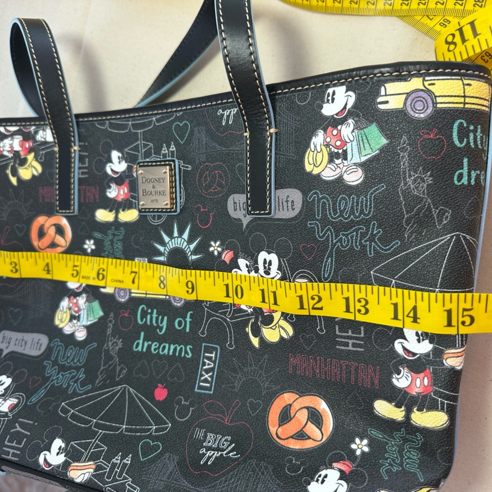 Dooney & Bourke Black New York Mickey Mouse Tote.  Price is firm